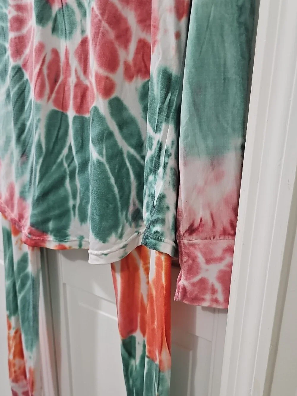 #1 Spiral Tie-Dye Long Sleeve Pajama Set - CHRISTMAS SET SUNSHINE SISTERS